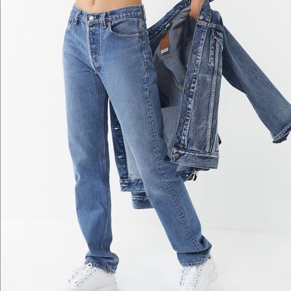 Levi’s 505 high waisted “mom jeans” - Picture 2 of 6